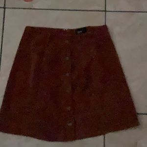 Burgundy skirt